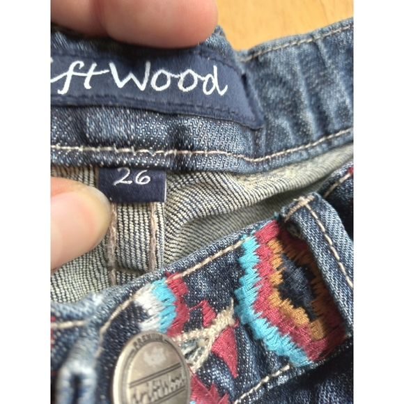 Driftwood Audrey Slim Straight Embroidered Jeans - Picture 6 of 6